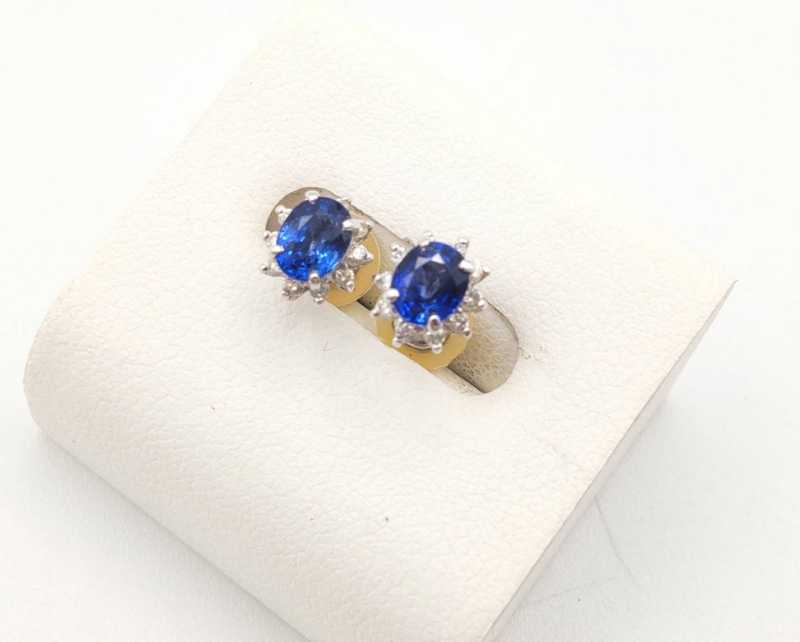 PT900ピアス 買取 サファイア