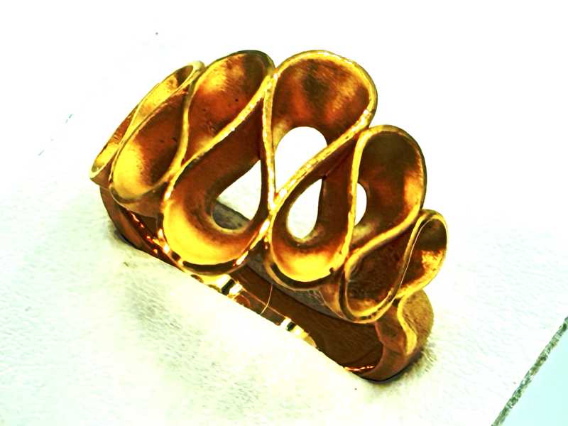 金買取 K24 デザインリング 11.9g