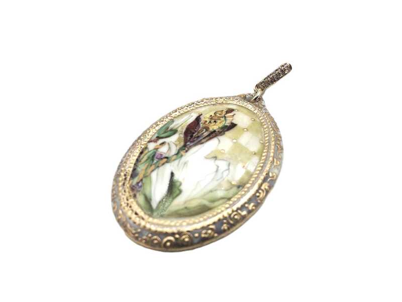 宝石買取 K18 七宝 ダイヤモンド ペンダント トップ