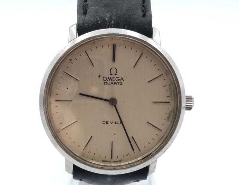 オメガ　買取　デヴィル　メンズクォーツ時計