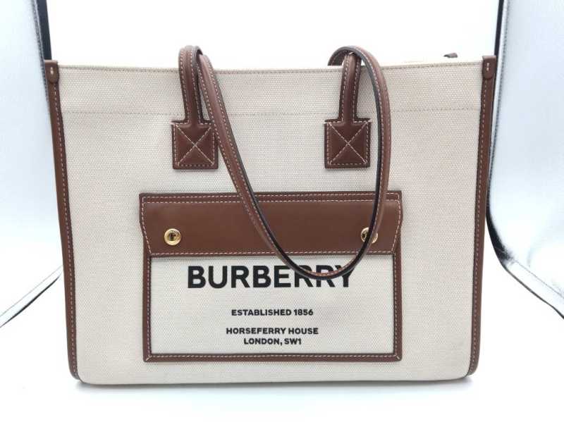 バーバリー　買取　ロゴ トートバッグ