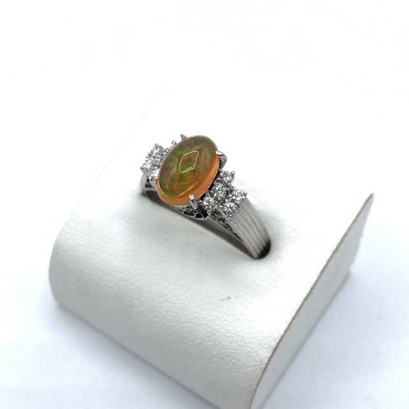 宝石買取 リング プラチナ ファイアオパール