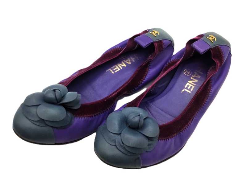 シャネル買取 バレエシューズ カメリア