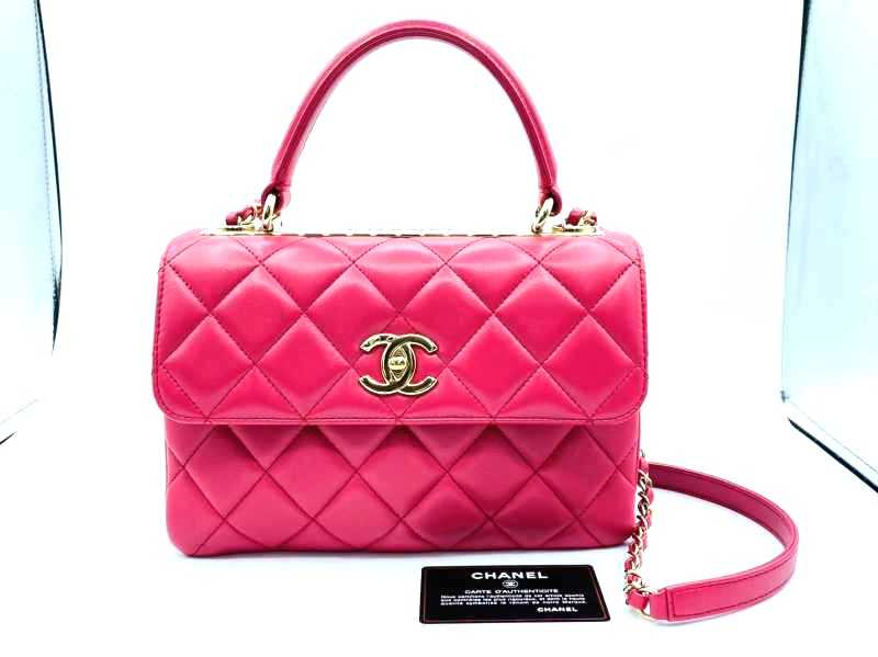 シャネル買取 トレンディCC トップハンドルバッグ A92236