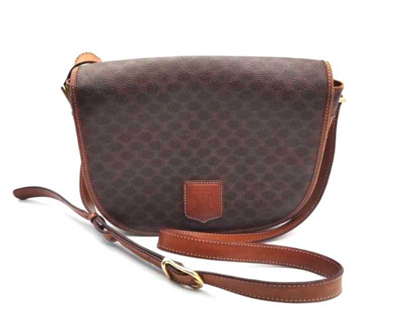 セリーヌ買取 マカダム柄 ショルダーバッグ