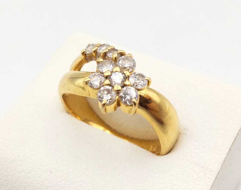 K18リング　買取　ダイヤモンド