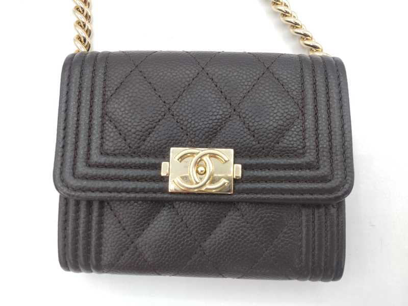 シャネル買取 ボーイシャネル チェーンウォレット 
