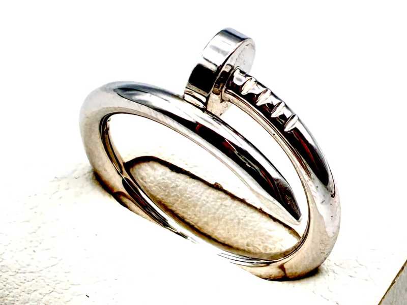 カルティエ買取 750WG ジュスト アン クル リング クラシックモデル #57 B4099200