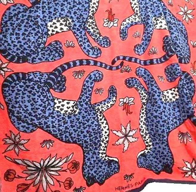 エルメス買取　タオルケット　ヒョウ