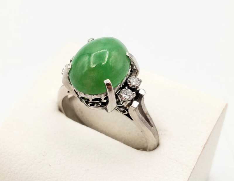 PT900リング　買取　翡翠