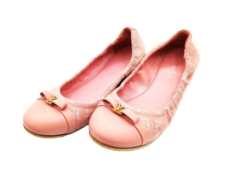 ルイヴィトン買取 LV バレエシューズ デニム ピンク