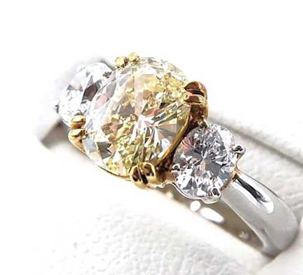 宝石買取　ダイヤモンドコンビリング　オーバルカット