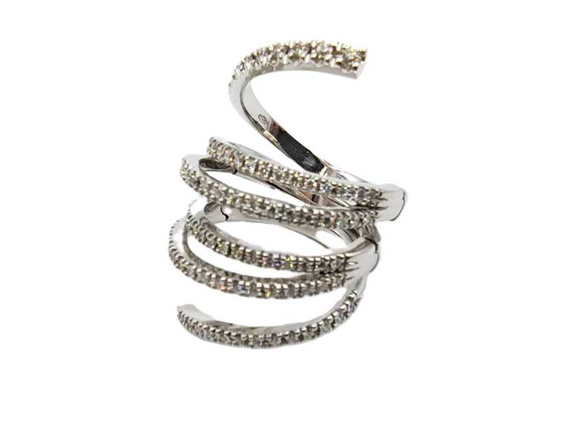 宝石買取 K18WG デザイン ダイヤモンド リング