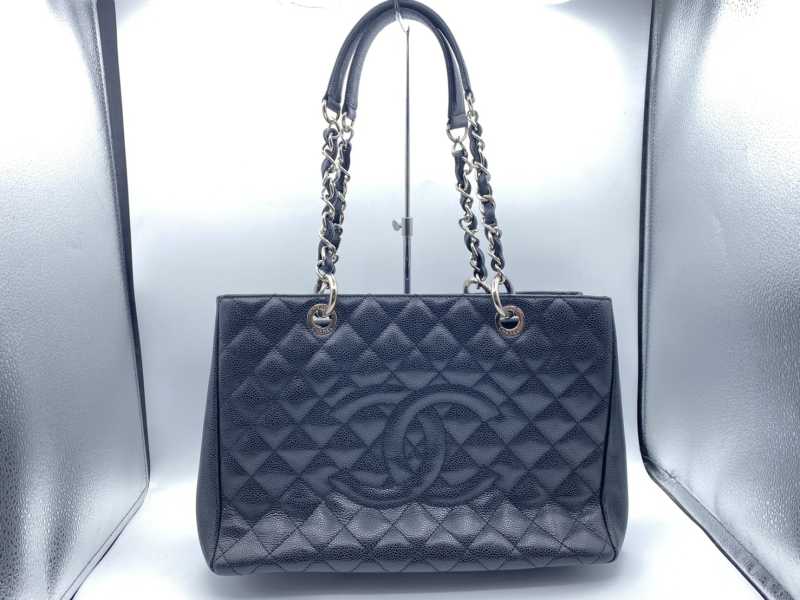 シャネル高価買取 GST トートバッグ キャビア 黒 13番台 