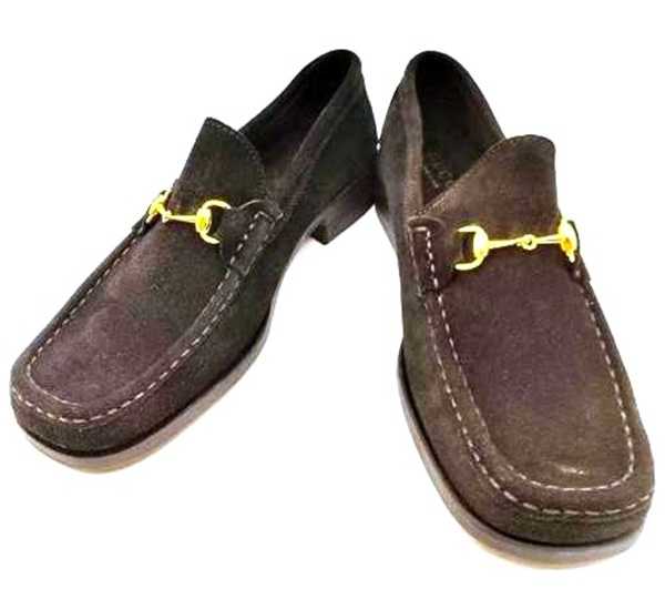 グッチ買取　ホースビットローファー　スエード