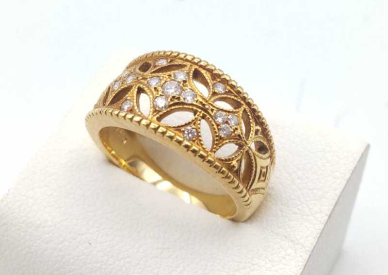 ミキモト　買取　K18ダイヤ リング