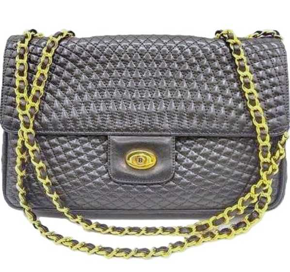 バリー買取　チェーンショルダーバッグ　キルティング