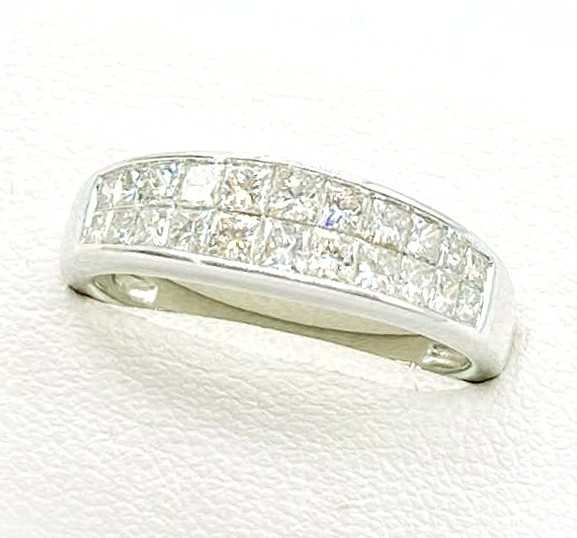 ダイヤモンド買取 K18ホワイトゴールド台 ダイヤモンド 1.00ct デザインリング