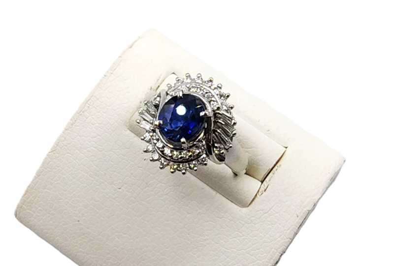 宝石買取 Pt900 サファイア ダイヤモンド リング