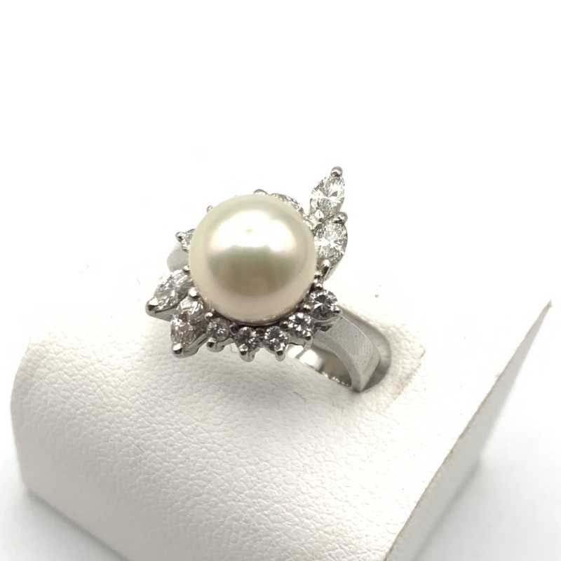 宝石買取 リング プラチナ パール
