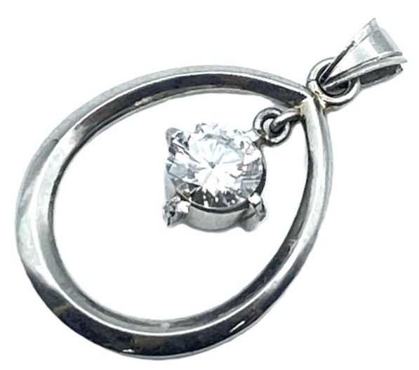 ダイヤモンド買取 プラチナ台 ラウンドブリリアントカット ダイヤモンド 0.53ct デザインペンダント