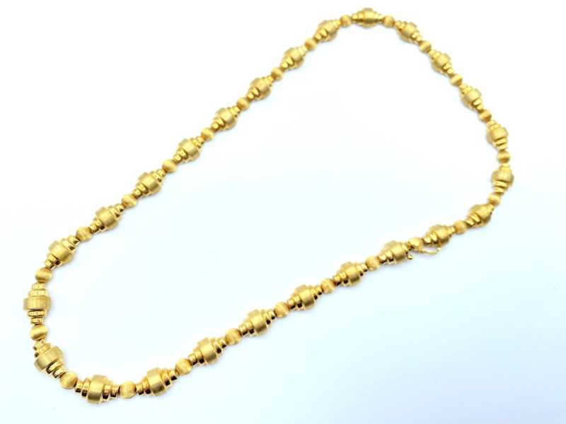 金買取 K18 デザインネックレス 27.1g