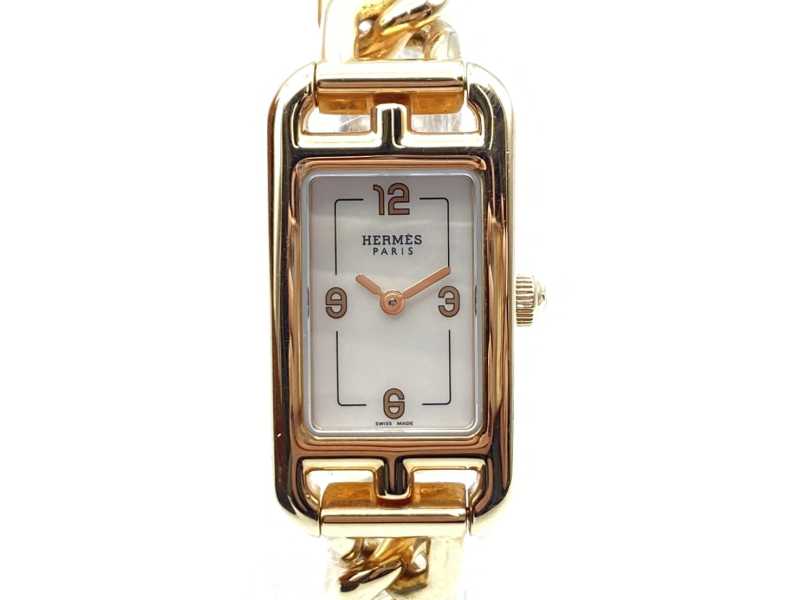 エルメス買取 750PG ナンタケット PM シェル文字盤 NA2.170 