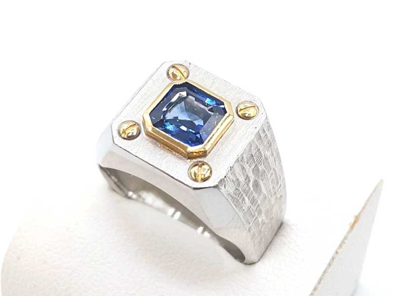 宝石買取 ブルーサファイア印台リング