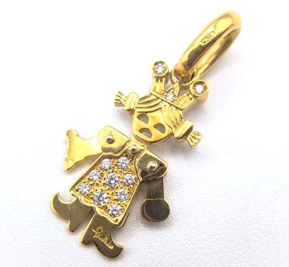 ポメラート買取　クイーンダイヤモンドペンダントトップ　750