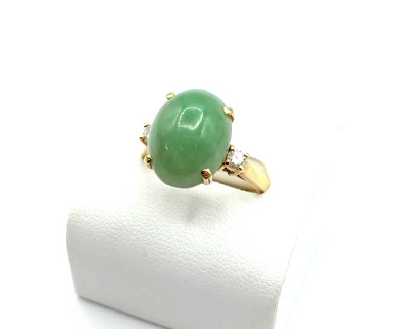 翡翠 ヒスイ ダイヤモンドリング