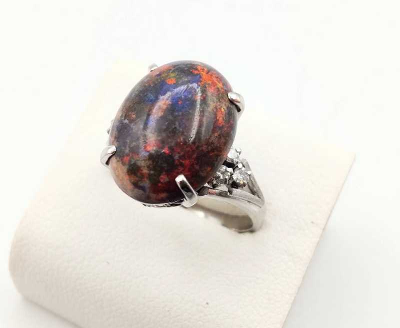 PT900リング　買取　オパール