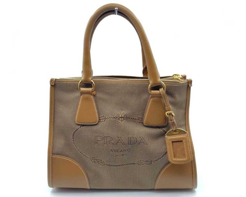 プラダ買取 ジャガード トートバッグ