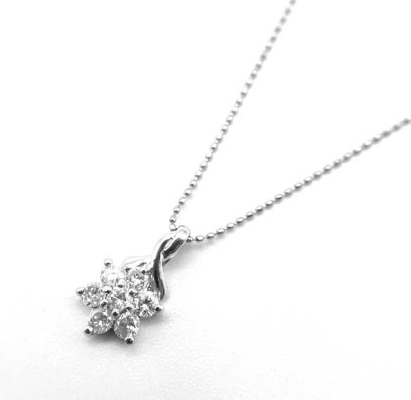 宝石買取　プラチナダイヤモンドネックレス