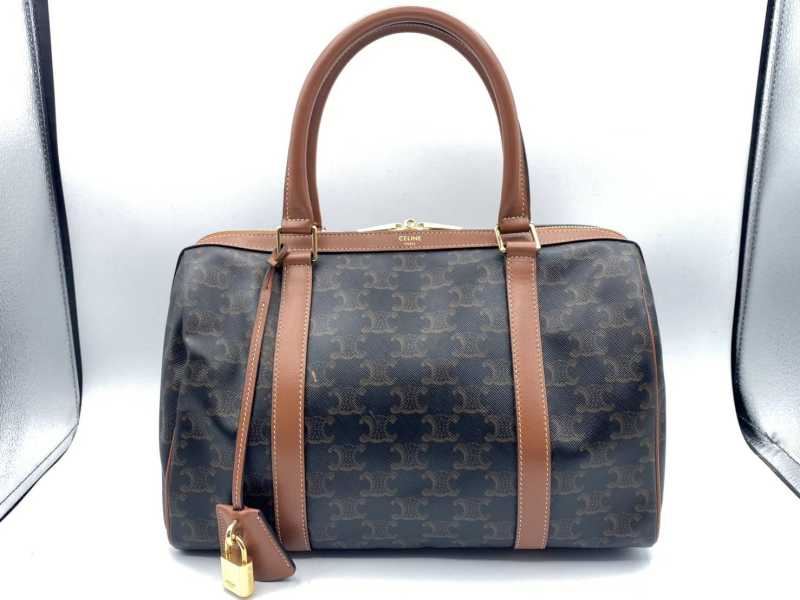 セリーヌ　買取　トリオンフ　ボストンバッグ