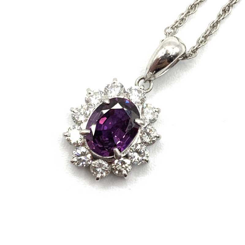 宝石買取 ネックレス プラチナ サファイア ダイヤ