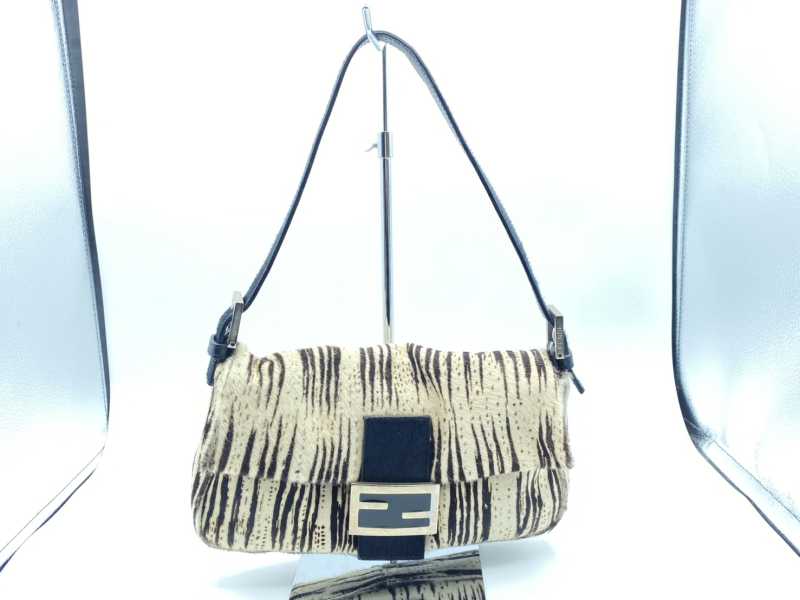 フェンディ買取 マンマバケット ハラコ ゼブラ柄