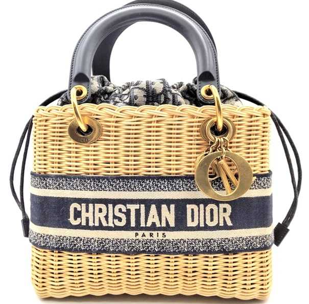 ディオール買取　レディディオール　ミディアムウィッカー