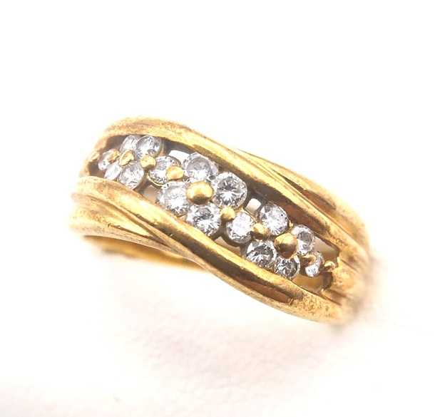 宝石買取　K18ダイヤモンドリング