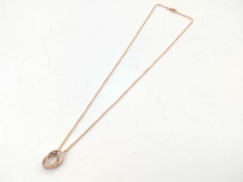 カルティエ　買取　ミニラブネックレス　750PG