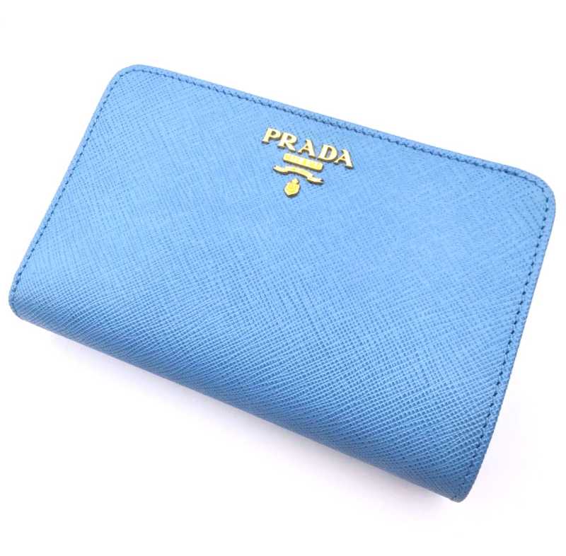 プラダ買取　二つ折り財布　サフィアーノ　1ML225