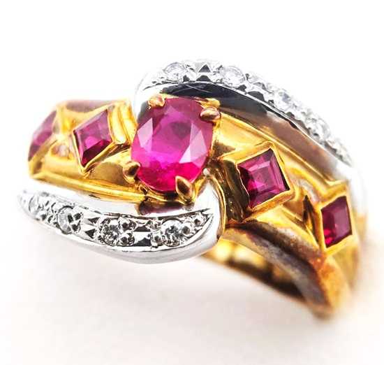 宝石買取　ルビーダイヤモンドコンビリング