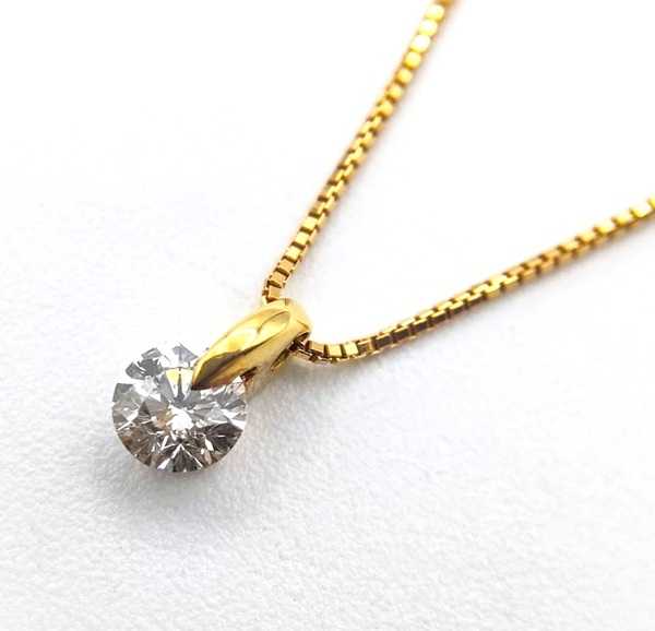 宝石買取　K18ダイヤモンドネックレス