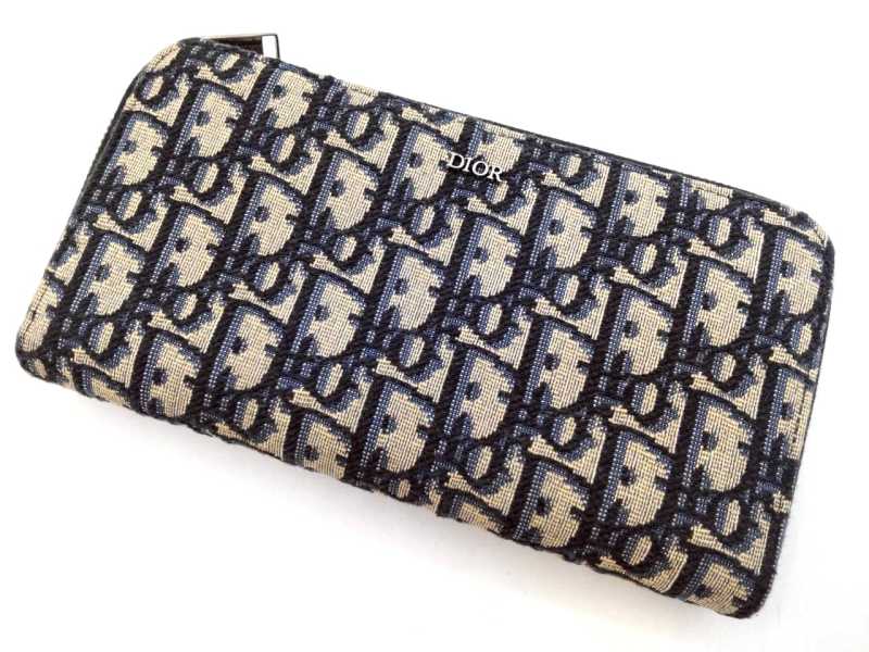 ディオール買取 オブリーク ロングジップウォレット 
