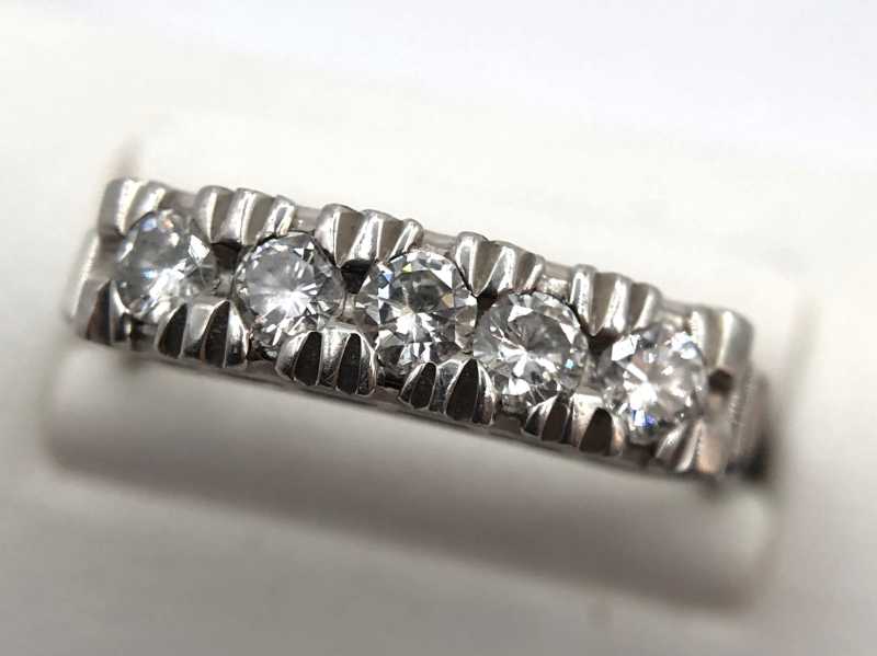 ダイヤモンド買取 一文字リング