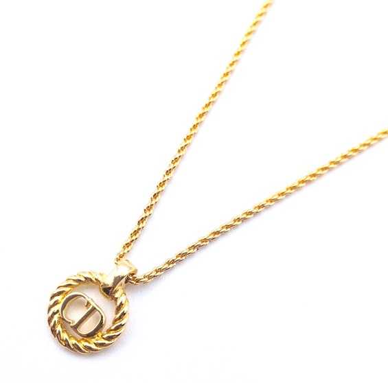 クリスチャンディオール買取　CDロゴネックレス　GP