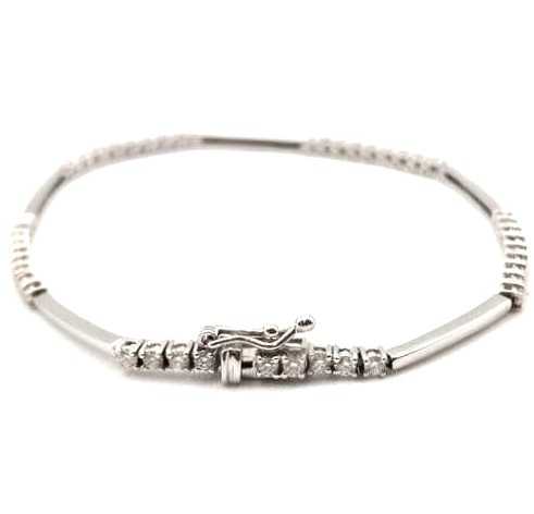 宝石買取　K18WGダイヤモンドブレスレット