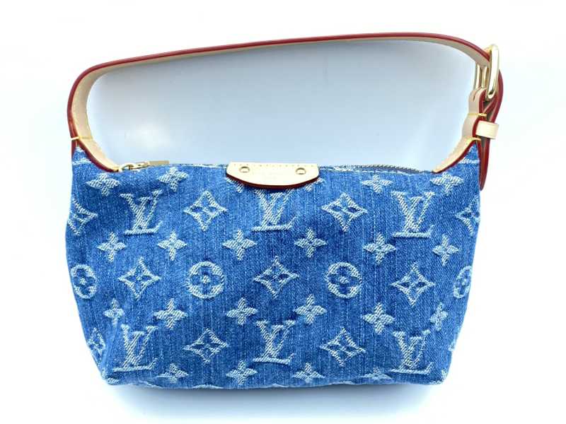 ルイヴィトン買取 ポシェット ヒルズ モノグラム デニム M82949
