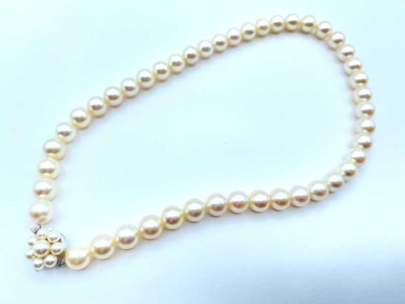 タサキ買取 TASAKI K14WG 9mm パールネックレス