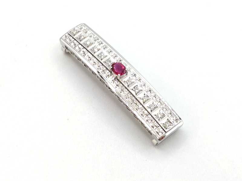 帯留め　買取　ルビー