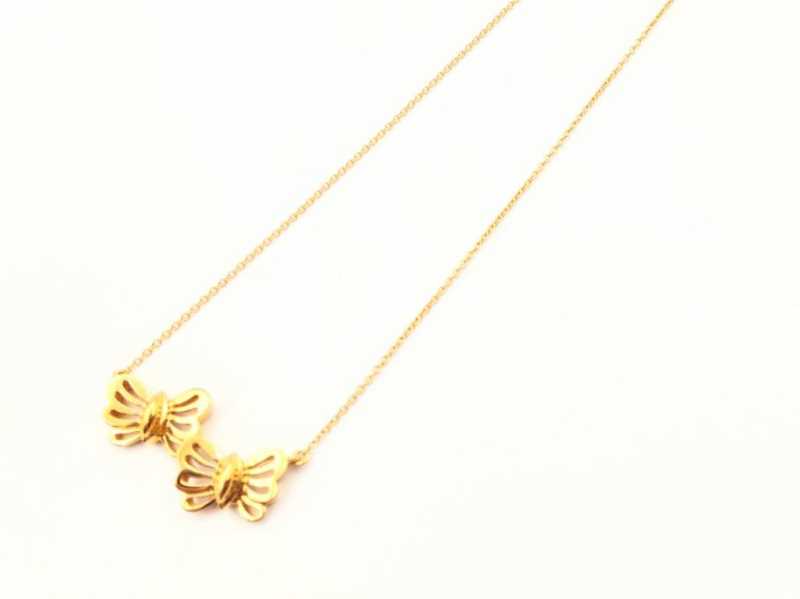 ティファニー 買取 ダブルバタフライネックレス